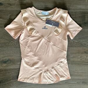 Stella McCartney Barricade Adidas Ruffle Tennis shirt sleeves Ballet Pink Medium